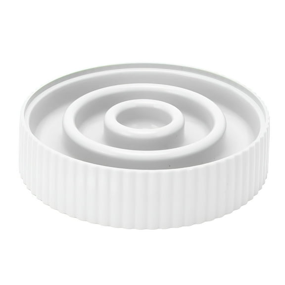 ACDANC Slow Feeder Cat Bowl,Ceramic Design with Non Slip Legs for A Stable and Healthy Eating Experience,Cat Slow Feeder Promotes Digestive Health,Easy to Clean,White Color