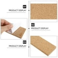 6 Pcs Adhesive Cork Strips Natural Frameless Bulletin Board Large