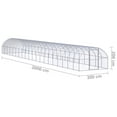 thumbnail image 6 of vidaXL Outdoor Chicken Coop 9.8'x65.6'x6.6' Galvanized Steel, 6 of 6