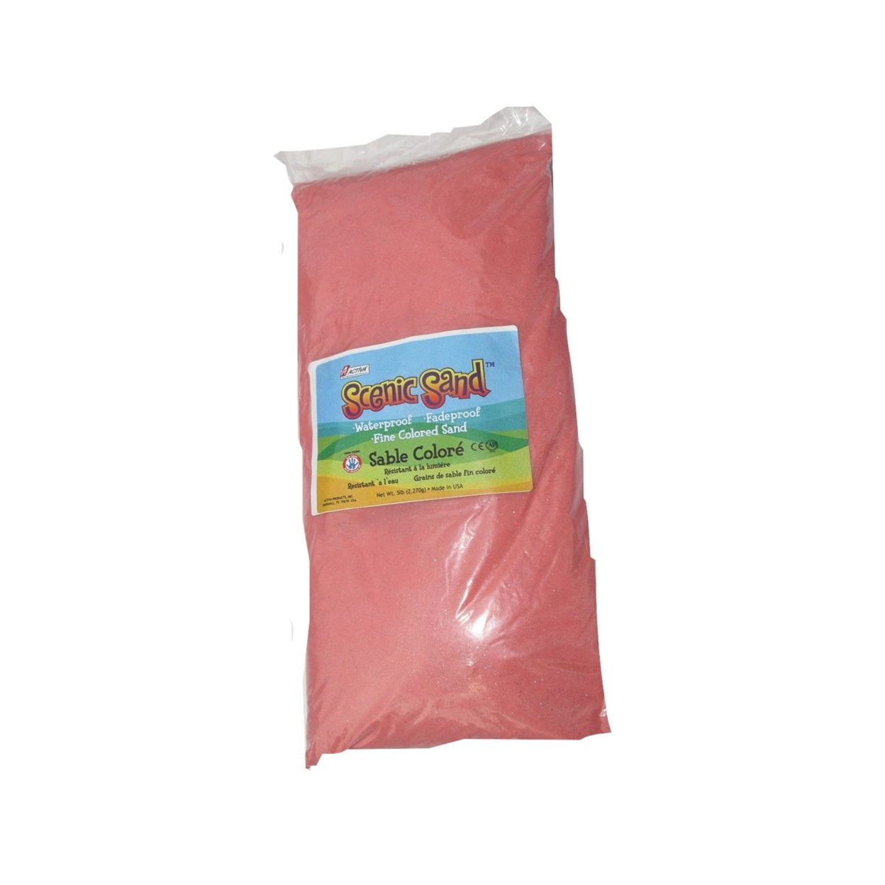 ACTÍVA 5 lb. Bag of Pink Colored Sand Scenic Sand
