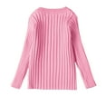 thumbnail image 4 of Girls Long Sleeve Ribbed Knit Pullover Sweater Classic Crewneck Casual Soft Lightweight Top for Kids Youth, 4 of 4