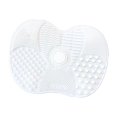 thumbnail image 4 of Almohadilla limpiadora de brochas de maquillaje portátil, compacta, ligera, profesional, plegable, reutilizable, de silicona, alfombrilla de limpieza Blanco Yinane Almohadilla de limpieza de cepillos, 4 of 8
