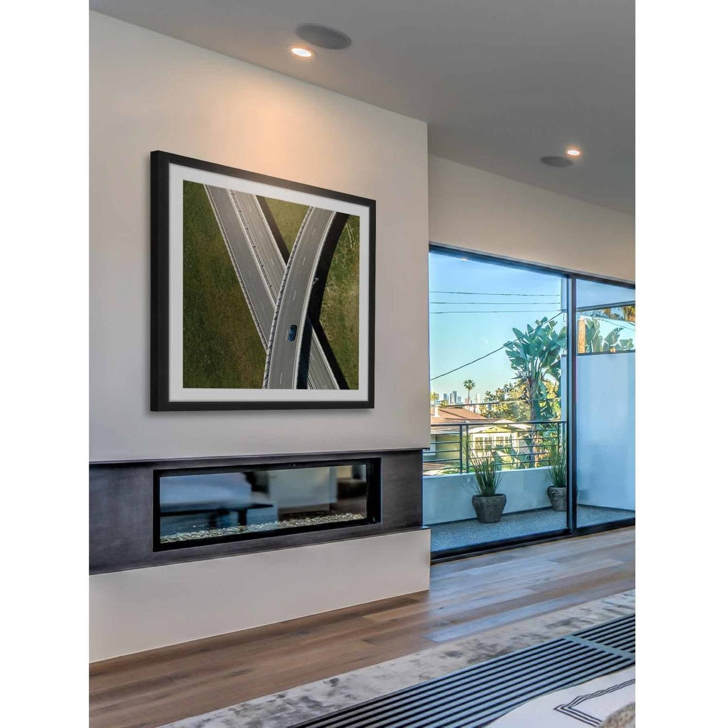 Marmont Hill "Criss Cross" by Karolis Janulis Framed Painting Print