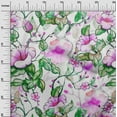 thumbnail image 3 of oneOone Georgette Viscose Fuschia Pink Fabric Florals Diy Clothing Quilting Fabric Print Fabric By Yard 42 Inch Wide, 3 of 6
