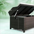 thumbnail image 3 of Olurrisa Storage Box,Outdoor Wicker Storage Bench, 3 of 7