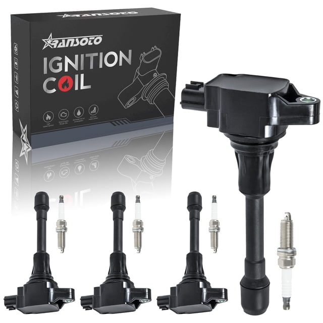 Paquete de bobinas de encendido y bujía de iridio para Nissan 1.6-2.5L