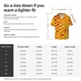 thumbnail image 7 of Easygdp Bees on Hive Honeycomb Men's Casual Short-sleeved Shirt with Pocket and Button Suitable for Beach Vacation Leisure - X-Large, 7 of 7