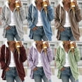 thumbnail image 2 of 2023 nueva chaqueta con capucha y cremallera de felpa suelta de otoño e invierno para mujer, 2 of 4