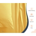 thumbnail image 3 of King Size Egyptian Cotton Bed Sheets 800 TC Sheet Set Golden Solid Cotton 15" Deep, 3 of 5