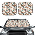 thumbnail image 6 of Lsque Colorful Butterfly 2 PCS Windshield Sun Shade | CarFoldable Window Covers | Car Accessories Reflect UV for Universal Cars SUV Truck | Large, 6 of 7