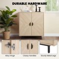 thumbnail image 6 of Favory Coffee Bar Cabinet, Kitchen Storage Cabinet, Modern Farmhouse Buffet Sideboard with Drawer and Adjustable Shelf, Barn Door Accent Cabinets for Kitchen, Dining Room, Entryway,Yellow, 6 of 9