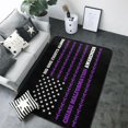 thumbnail image 1 of American Flag Fight Chiari Malformation Awareness Rug for Living Room 80x58 Inch Bedroom Super Soft Flannel Fabric Carpet Room Decor Non-Slip Area Rug, 1 of 1