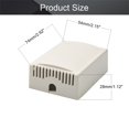 thumbnail image 2 of HUGFEGWE 2Pcs Dustproof Electronic Junction Box Plastic Enclosure Project Box for Electronic Projects ABS White 2.95" x 2.17" x 1.18" U2536-18907, 2 of 7