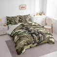 thumbnail image 2 of Homewish Camouflage Dog 7-Piece King Bedding,Labrador Retriever King Bed in a Bag,Green,Light Gray Reversible, 2 of 8
