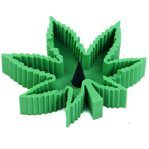 Silicone Leaf Astray High-Temperature Resistant Nonslip Luminous Cigar Ashtray for Halloween Christmas Decoration Fantasy Birthday Festival Gift