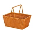 thumbnail image 4 of Cesta de picnic Cesta de frutas Cesta de servicio de almacenamiento decorativa portátil 33cmx23cmx18cm, 4 of 8