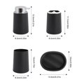 thumbnail image 4 of Taza de cepillo Wosthever con boquilla galvanizada para almacenamiento de artículos de tocador de baño blanco ZT-T223, 4 of 6