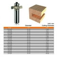 thumbnail image 2 of tooloflife T Slot Router Bit 1/2" Shank TCT Tungsten Carbide Tip Chipping Wood MDF Board Hardwood and Softwood Silver Multiple Size, 2 of 6