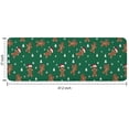 thumbnail image 7 of Green Christmas Gingerbread Man Pattern Kitchen Rug Mat,Kitchen Runner Rugs Non Skid Washable,Decorative Kitchen Floor Mats for Kitchen,Sink,Laundry,17"x47.2", 7 of 7