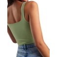 thumbnail image 5 of Tank Top for Women Square Neckline Sleeveless Trendy Sexy Tops Slim Fitted Summer Yoga Tops, 5 of 6