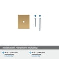 thumbnail image 5 of Amerock Maymont 1-5/8 inch (41mm) Length Square Champagne Bronze Cabinet Knob Backplate, 5 of 7