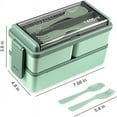 thumbnail image 3 of Cqxid Food Storage Under $10 Adult Lunch Box Stackable Boxes For Adults Lunch Containers Leak Proof Adult Box With Removable Compartments Box Lunch Box Microwave, 3 of 7