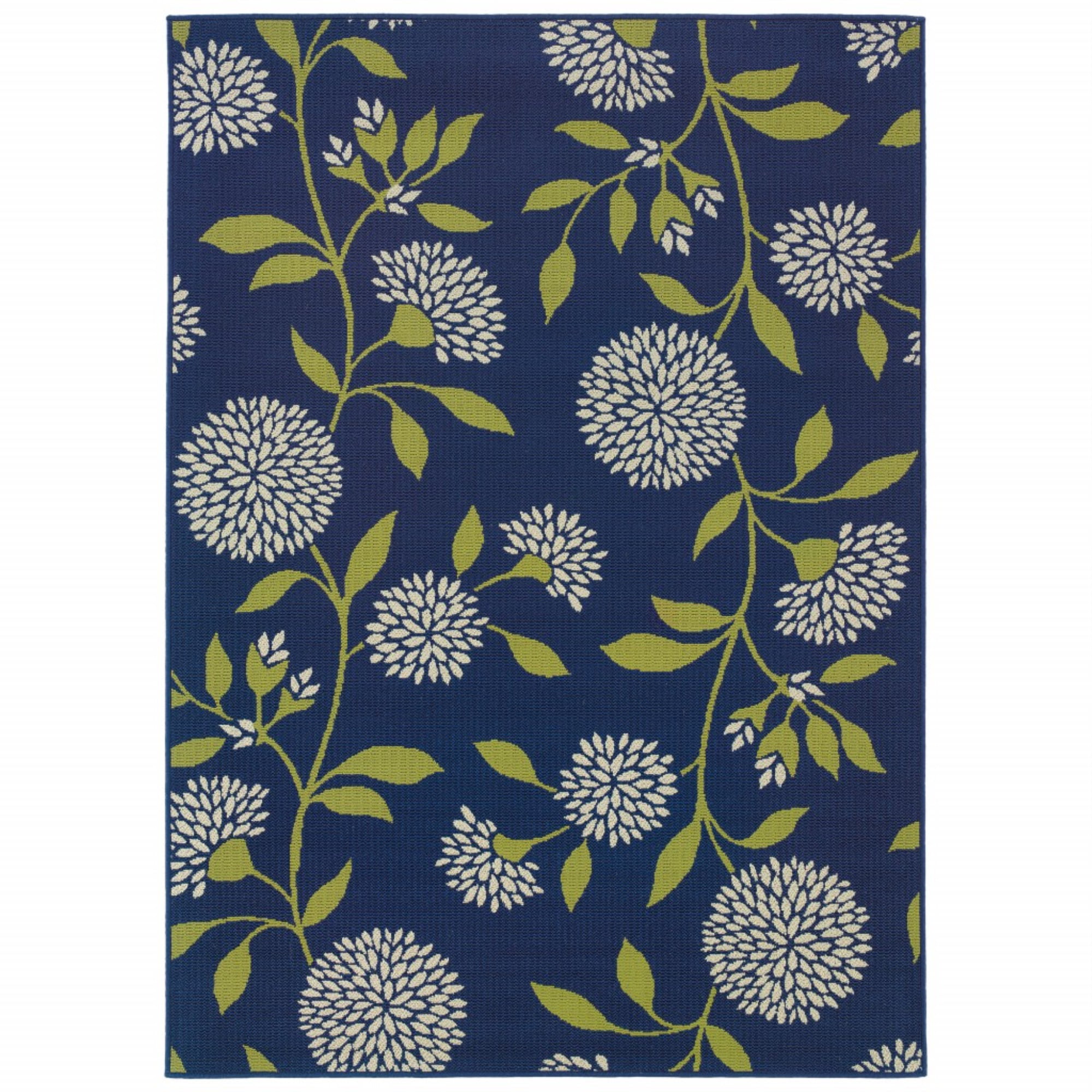 Indigo And Lime Green Fl Indoor, Blue And Lime Green Outdoor Rugs