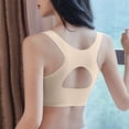 thumbnail image 3 of vigerkar Seamless Bra Full Coverage Front Closure Bras For Women No Underwire Surgical Bra Beige, L, 3 of 4