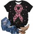 thumbnail image 2 of WEAIXIMIUNG T-Shirt Graphique de la Saint-Valentin pour la Sensibilisation au Cancer, 2 of 4