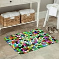 thumbnail image 5 of Kdxio Colorful Tie Dye Stained Glass,16" x 24", Non-Slip Front Door Mats,Outdoor Welcome Mat Washable, 5 of 9