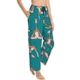 thumbnail image 2 of Haiem Giraffes Doing Various Yoga Women's Pajama Pants Ultra Lightweight Pjs Bottoms Sleepwear Bottom Pants With Pocket Drawstring-Large, 2 of 9