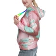 thumbnail image 3 of Yiaed Pastel Macarons Delight Print Womens Casual Hoodies Crew Neck Long Sleeve Sweatshirts With Pocket Pullover Tops Women's Hooded Sweatshirt-Medium, 3 of 5