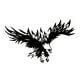 thumbnail image 5 of Car Styling Sticker Animal Eagle Pattern Racing Body Decoration (Negro) Likrtyny Accesorios para autos y motos, 5 of 6