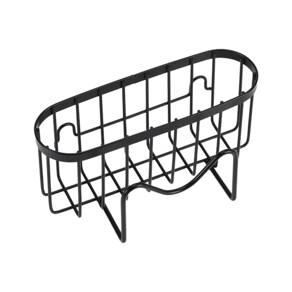Organizador de fregadero Unique Bargains 1 Set Soporte para esponjas 6.50"x3.03"x2.99" Negro