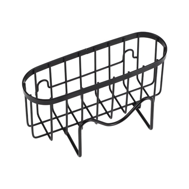 Organizador de fregadero Unique Bargains 1 Set Soporte para esponjas 6.50"x3.03"x2.99" Negro