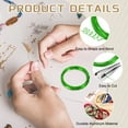 thumbnail image 3 of Uxcell 1mm Aluminum Craft Flat Wire,66Ft 0.3mm Thickness Bendable Metal Floral Jewelry Beading Armature Wire for Sculpting Armature DIY Jewelry Making, Green, 3 of 5