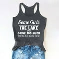 thumbnail image 2 of Babysbule Womens Tank Tops Women's Drinking Tank Tops Adult Girls Summer Beach Funny Graphic Racerback Tanks Vest Sayings Blouse, 2 of 7