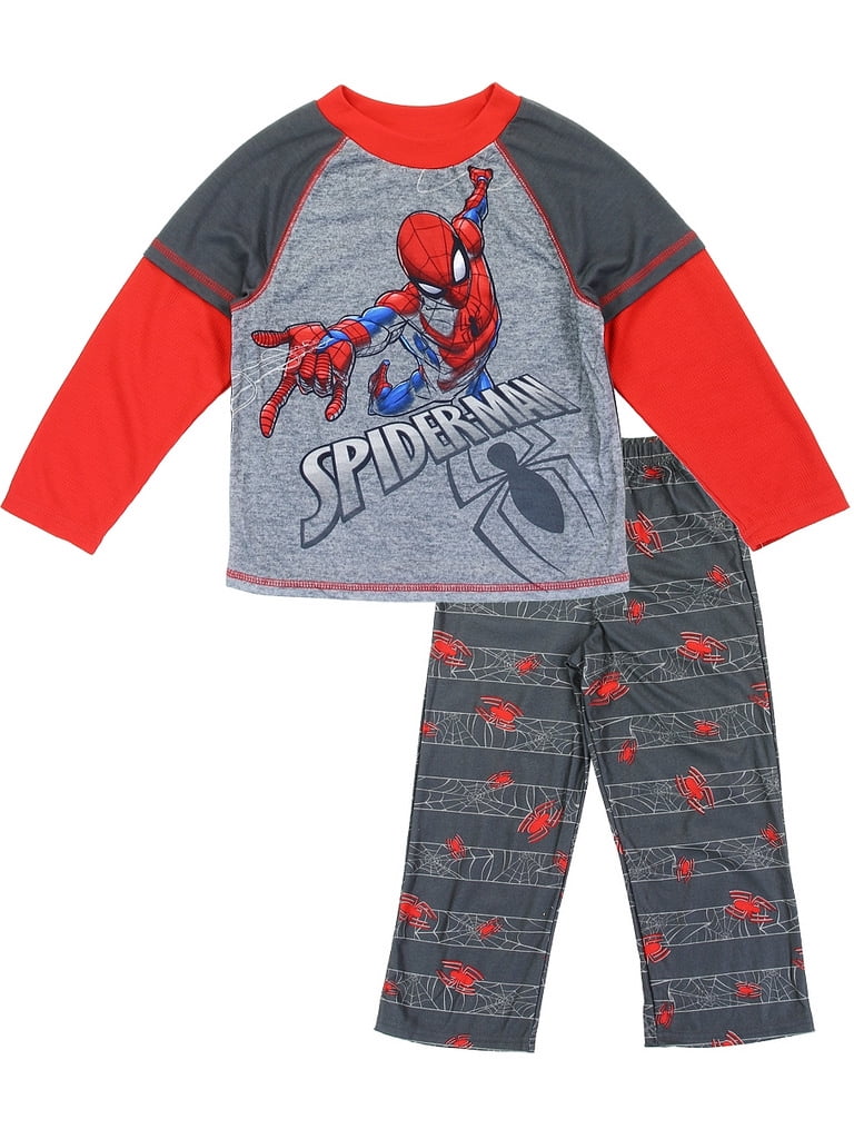 SpiderMan Spiderman Boys� Mock Layer Long Sleeve Pajama
