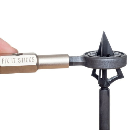 Fix It Sticks Broadhead Wrench Attachment .25in Hex Base Black