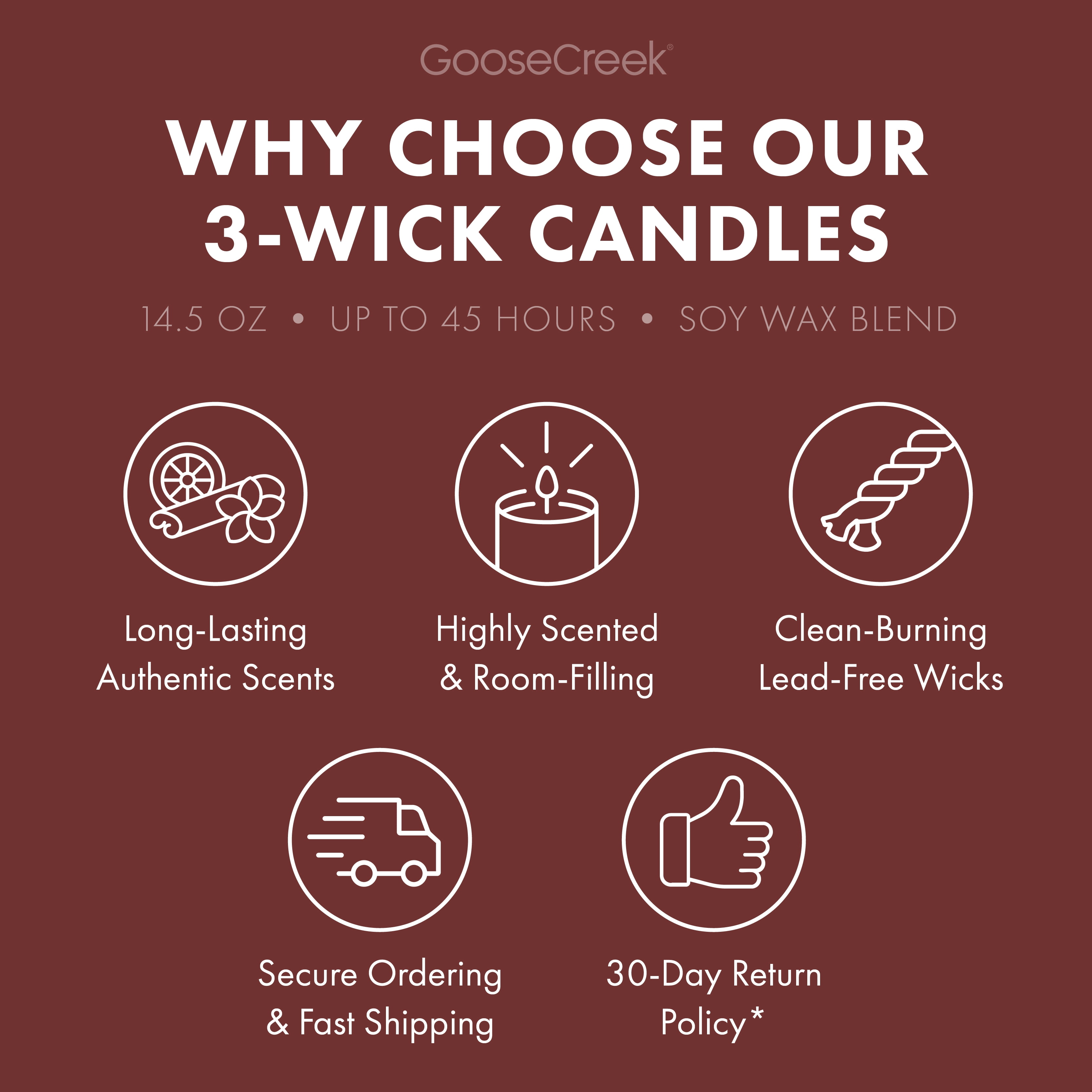 Goose Creek Harry Potter Hogwarts 3-wick Crackling Hearthwood, Whispering White Woods, Worn Leather & Spellbound Pages Scented Jar Candle, 14.5oz