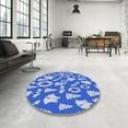 thumbnail image 3 of Ahgly Company Indoor Rectangle Patterned Jeans Blue Novelty Area Rugs, 7' x 10', 3 of 6