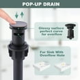 thumbnail image 3 of Wowow 8 in. Widespread Double Handle Bathroom Faucet with Pop Drain and Supply Line in Oil Rubbed Bronze, 3 of 9