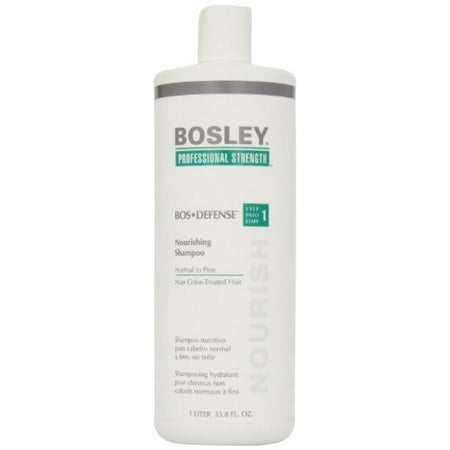 Bosley Bos-Defense Nourishing Shampoo for Normal To Fine Non Color-Treated Hair, 33.8