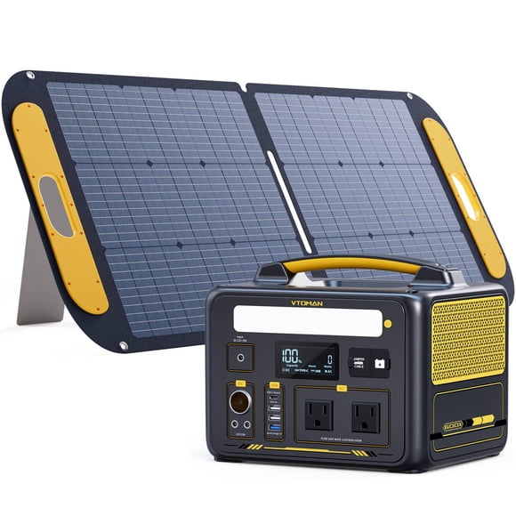 Estación de energía portátil VTOMAN Jump 600X 299Wh 600W con panel solar