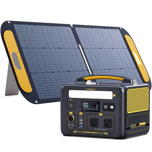 Estación de energía portátil VTOMAN Jump 600X 299Wh 600W con panel solar