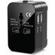 thumbnail image 1 of Adaptador de viaje universal, Adaptador de enchufe de viaje universal, Adaptador de viaje universal con 2 USB, Adaptador de corriente universal Enchufe internacional para EE. UU. Reino, 1 of 5