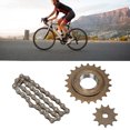 thumbnail image 4 of Ensemble de Chaîne de Pignons de Vélo Électrique, Forgeage Processus Multi-Usages Kit de Conversion de Chaîne de Vélo Pièces de Rechange de Transfert de Puissance Maximale pour la Torsion de Voiture, 4 of 8