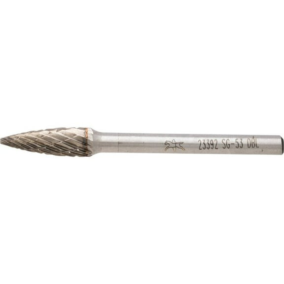 Pferd Carbide Bur,SCTI SG-53,1/8",Double Cut 23392
