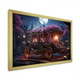 thumbnail image 2 of Designart "Floral Embellishments on a Princess Carriage" Transportation Framed Wall Art Decor - Modern Pink Old American Cart Entryway Framed Wall Art Print, 2 of 6