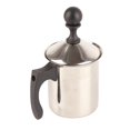 thumbnail image 3 of Espumador de leche de malla doble con resorte y acero inoxidable de 400 ml para café, 3 of 8